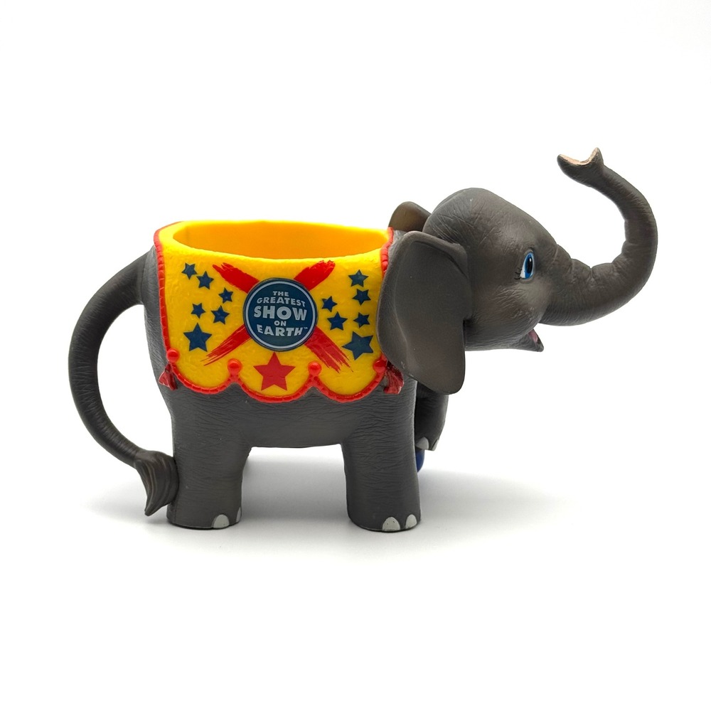 Ringling Bros Elephant Mug Plastic 3D Circus Souvenir Greatest Show On Earth